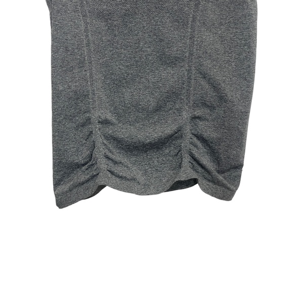 Athleta Large Gray Short Sleeve‎ Ruched Front and Back Shirt - Picture 5 of 6